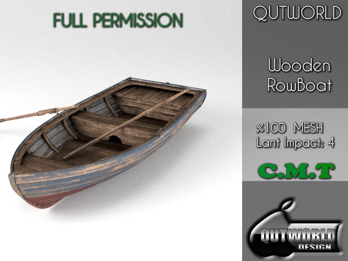 .::QUTWORLD Wooden RowBoat::.FP 