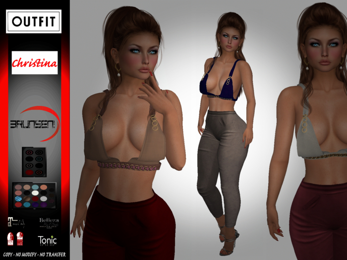 Brunsen couture - Christina Outfit Leggings Top FATPACK