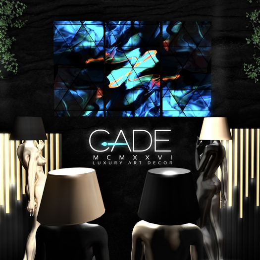 Second Life Marketplace Blue Illusions Wall Art