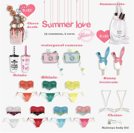 *Tentacio* Summer Love. Bikini orange