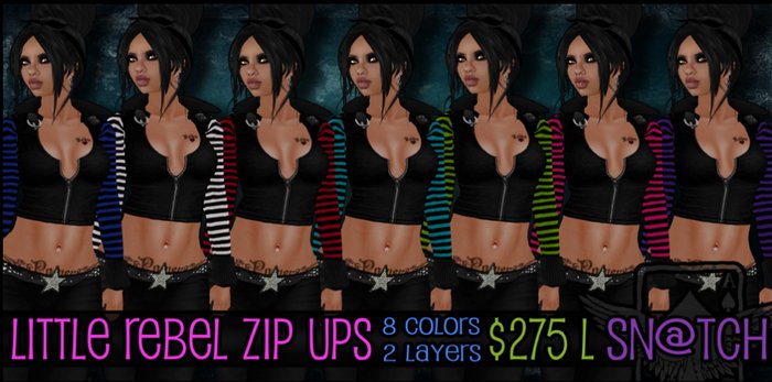 :::Sn@tch Little Rebel Zip Ups:::