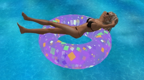 confetti pool float