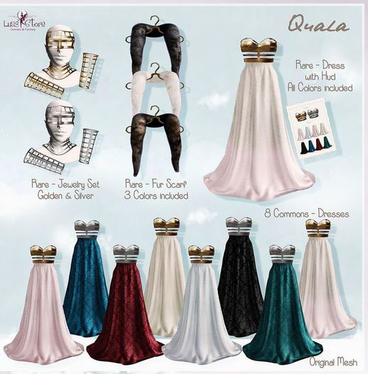 Luas Quala Dress with Hud RARE