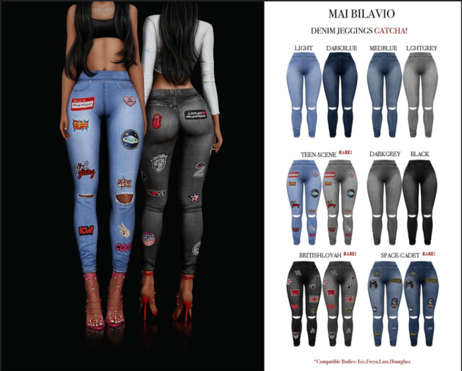 .:MAI BILAVIO:. JEGGING MEDIUM BLUE (LARA)