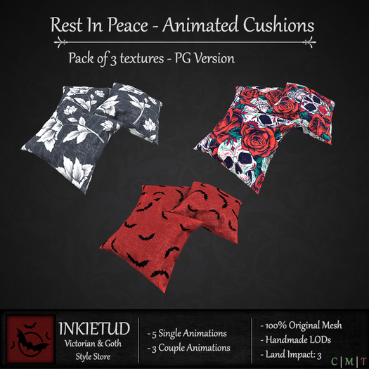 [INKIETUD] Rest In Peace Cushion - PG Version (Boxed)