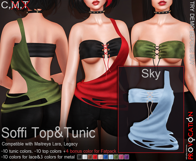[Provocation] Soffi top&tunic-Sky