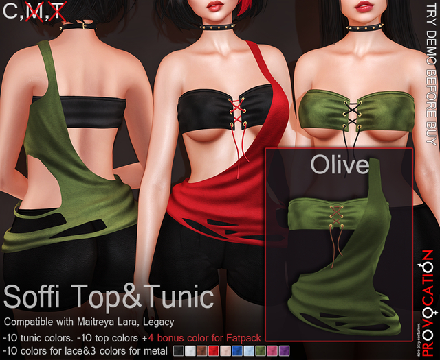 [Provocation] Soffi top&tunic-Olive
