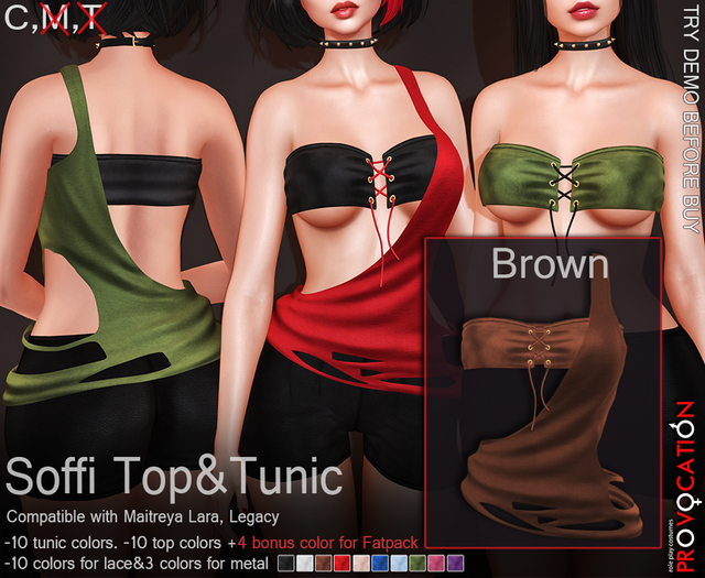 [Provocation] Soffi top&tunic-Brown