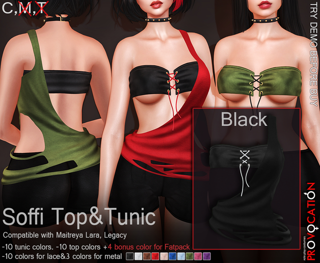 [Provocation] Soffi top&tunic-Black