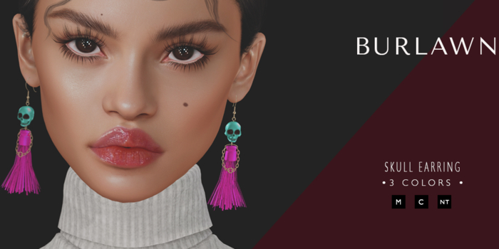 Burlawn - Skull Earring