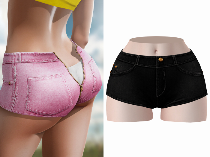 -[ vagrant ]- Jessica Shorts - Black