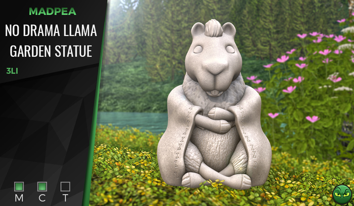 MadPea No Drama Llama Garden Statue