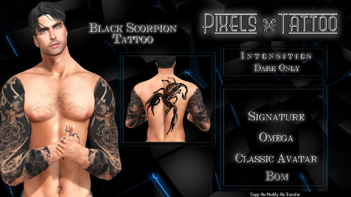 PIXELS CREATION - BLACK SCORPION TATTOO