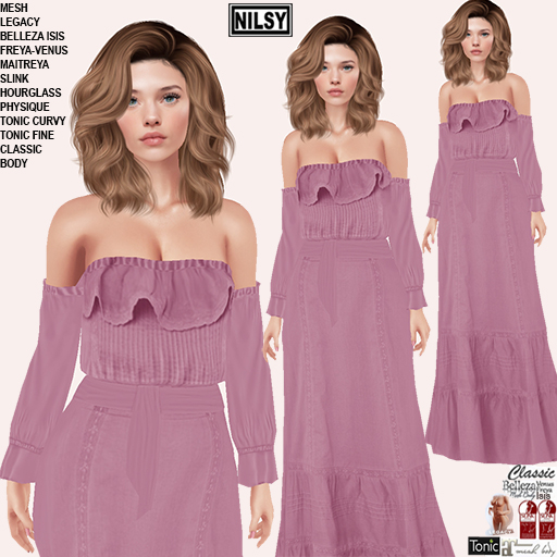 MAXI DRESS,CLASSIC&MESH BODIES