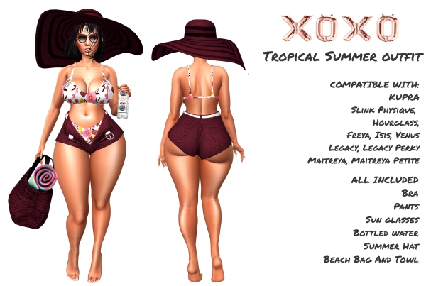 XOXO - Tropical Summer outfit DEMO