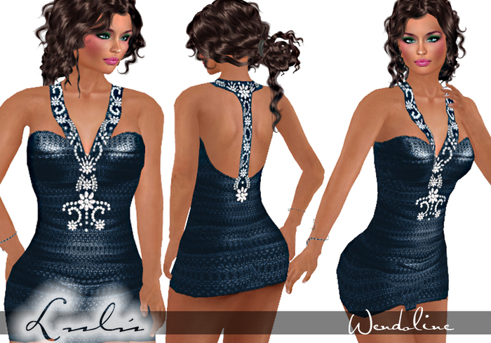 ~Lulu~ Wendoline minidress blue