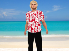 Mens' Hawaiian shirt-Floral