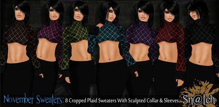 :::Sn@tch November Cropped Sweater:::