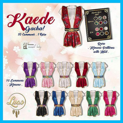 Luas Kaede Kimono Rose