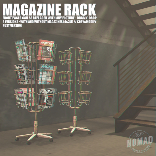 NOMAD // MAGAZINE RACK // RUST