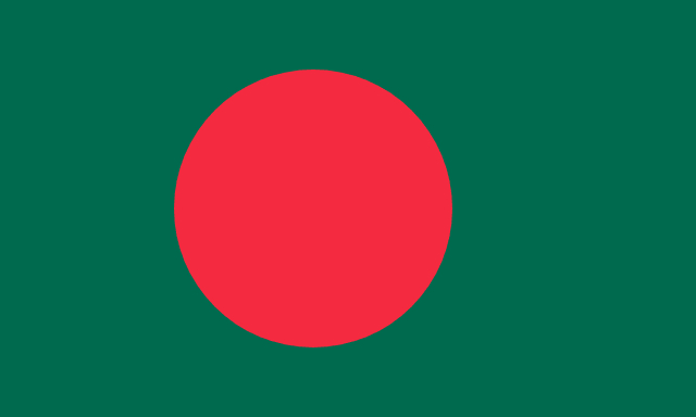 Set of 4 waving flags ver. 1.0 (Bangladesh)