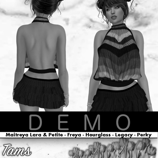 DEMO - Backless Top and Ruffled Skirt - Poppy