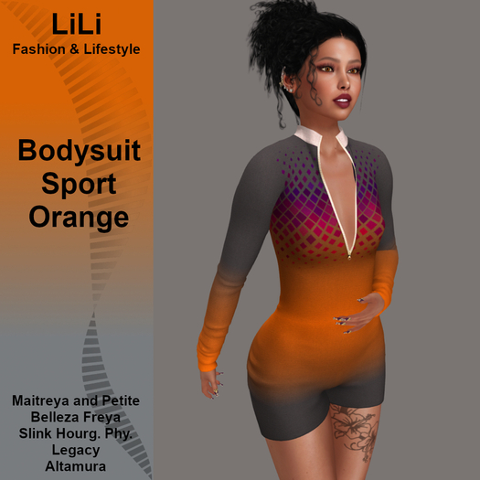 LiLi - Bodysuit Sport Orange