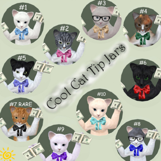 Cool Cat Tip Jar Box #7 RARE