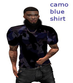 PW camo blue tee