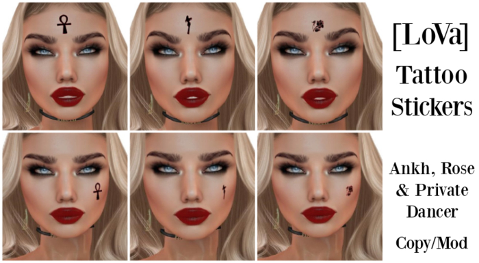 [LoVa] Face Tattoo Stickers