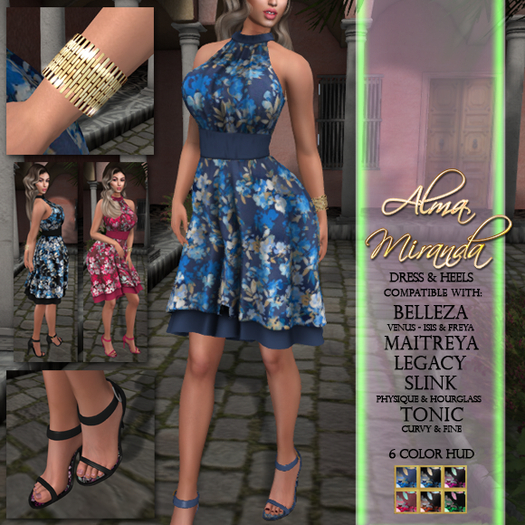 .: AlmaMiranda :. Flowy Flowers Spring Dress