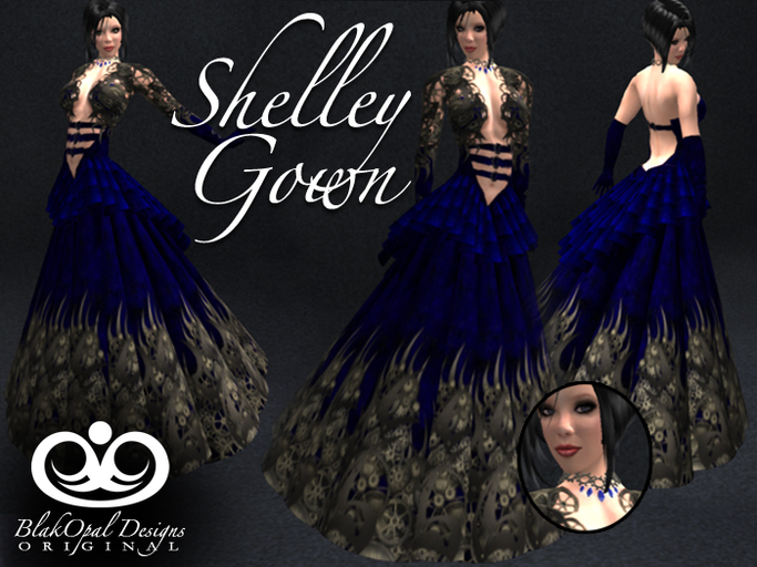 Shelley Gown - Blue