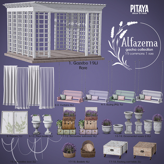 Pitaya - Alfazema - Gazebo RARE