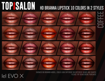 TOP1SALON - HD BRIANNA LIPSTICK (Lelutka X) COFFEE NUDE