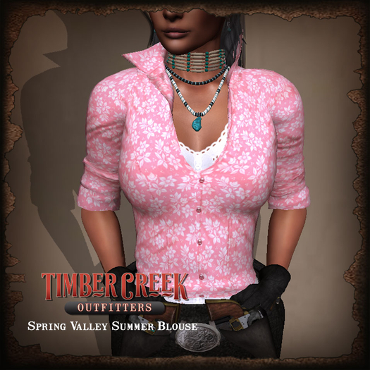 [Timber Creek] Spring Valley Blouse-Fresh Pink