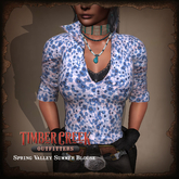 [Timber Creek] Spring Valley Blouse-Garden Blue