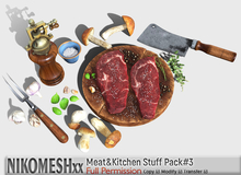 ::NIKOMESH::Full Permission Meat&Kitchen Stuff Pack#3