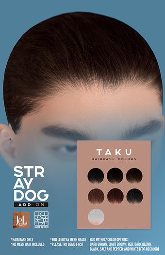 STRAY DOG ADD ON - TAKU HAIRBASE - LELUTKA