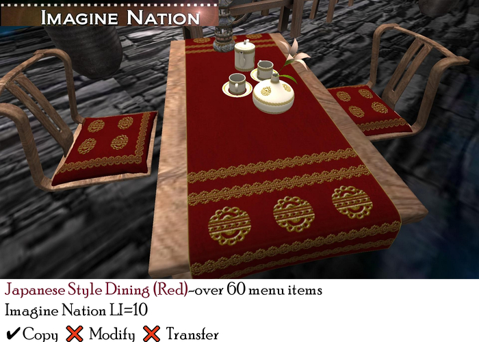 Japanese Style Dining (red)