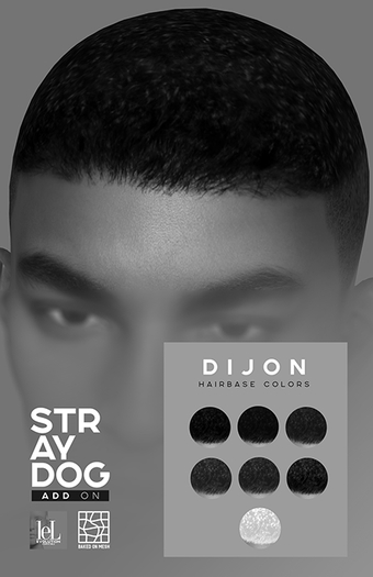 *DEMO* STRAY DOG ADD ON - DIJON HAIRBASE - LELUTKA
