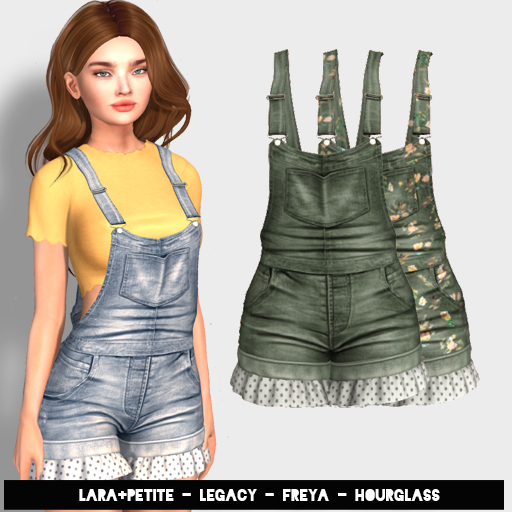 (fd) Cutiepie Overalls - Olive (LARA + PETITE, HOURGLASS, FREYA & LEGACY)