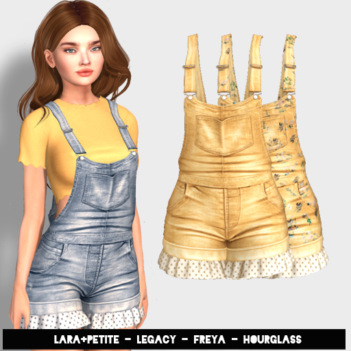 (fd) Cutiepie Overalls - Mustard (LARA + PETITE, HOURGLASS, FREYA & LEGACY)