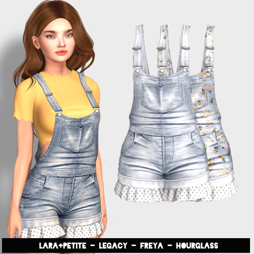 (fd) Cutiepie Overalls - Light (LARA + PETITE, HOURGLASS, FREYA & LEGACY)