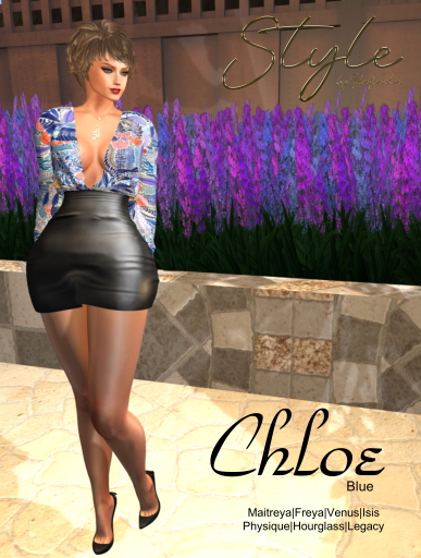 Style by Rafaela Chloe Mini Dress Blue