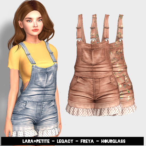 (fd) Cutiepie Overalls - Cocoa (LARA + PETITE, HOURGLASS, FREYA & LEGACY)
