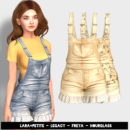 (fd) Cutiepie Overalls - Canary (LARA + PETITE, HOURGLASS, FREYA & LEGACY)