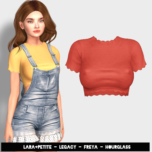 (fd) Cutiepie Crop - Strawberry (LARA + PETITE, HOURGLASS, FREYA & LEGACY)
