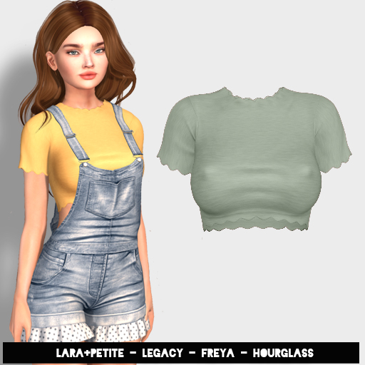 (fd) Cutiepie Crop - Sage (LARA + PETITE, HOURGLASS, FREYA & LEGACY)