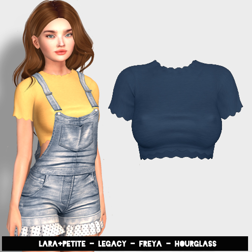 (fd) Cutiepie Crop - Navy (LARA + PETITE, HOURGLASS, FREYA & LEGACY)