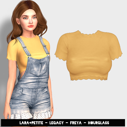 (fd) Cutiepie Crop - Mustard (LARA + PETITE, HOURGLASS, FREYA & LEGACY)